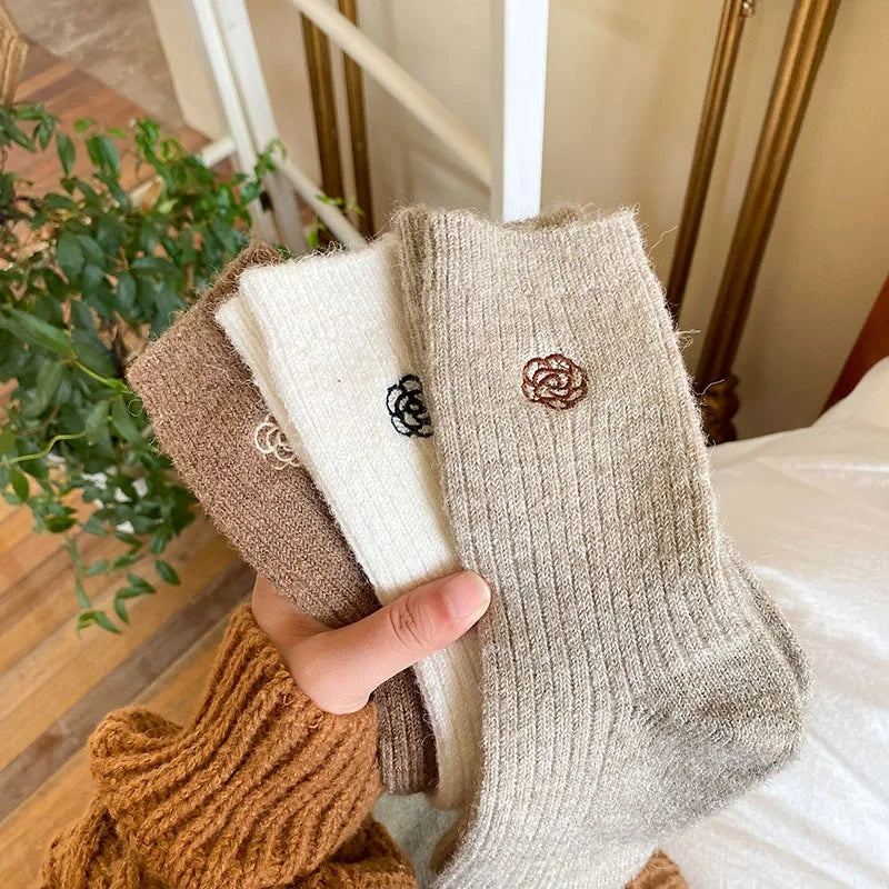 Wool Blend Crew Socks
