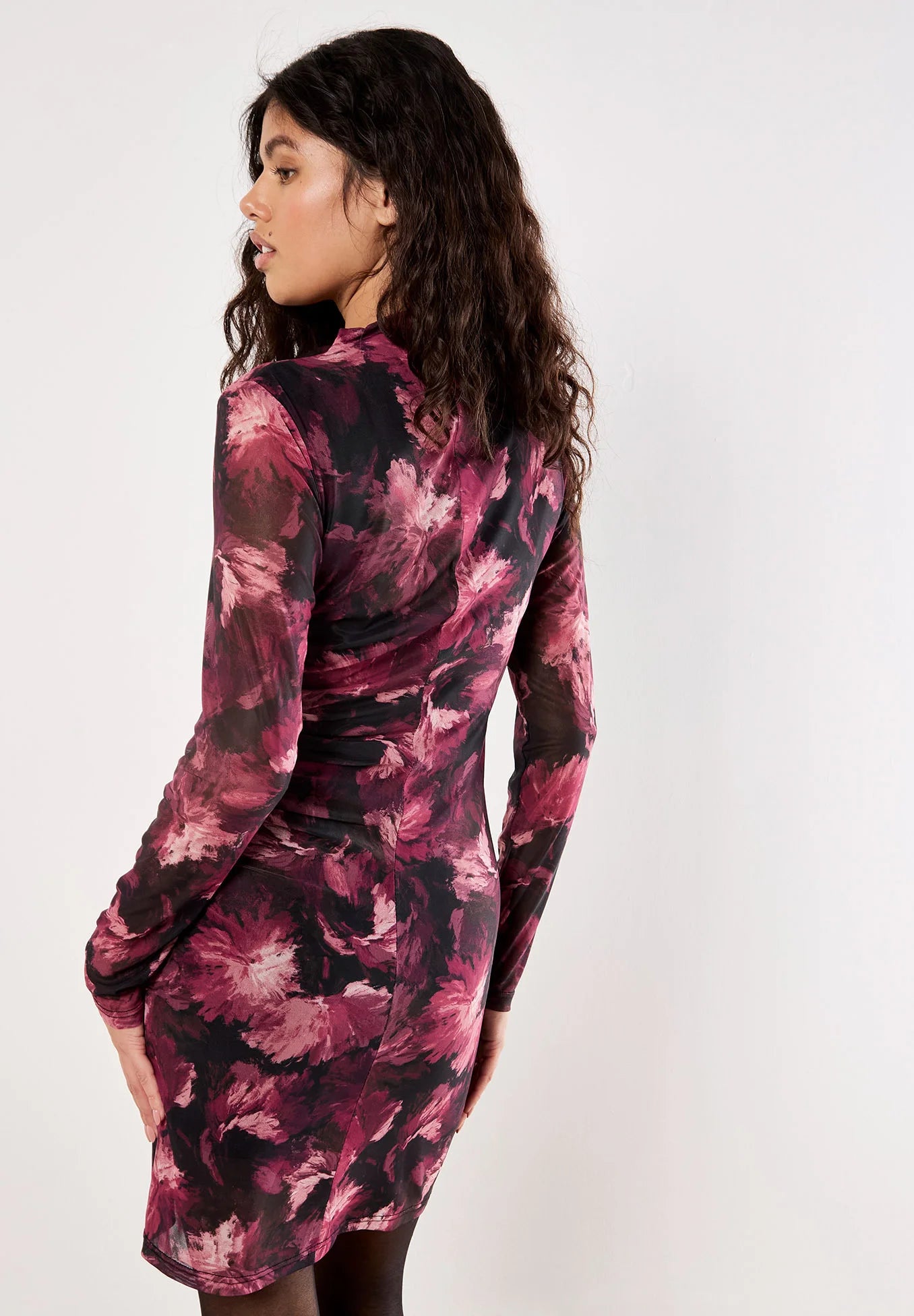 Floral Mesh Dress