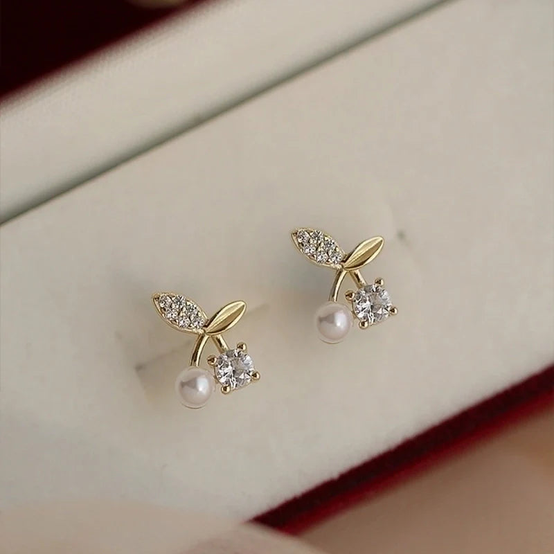 Tiny Cherry Studs