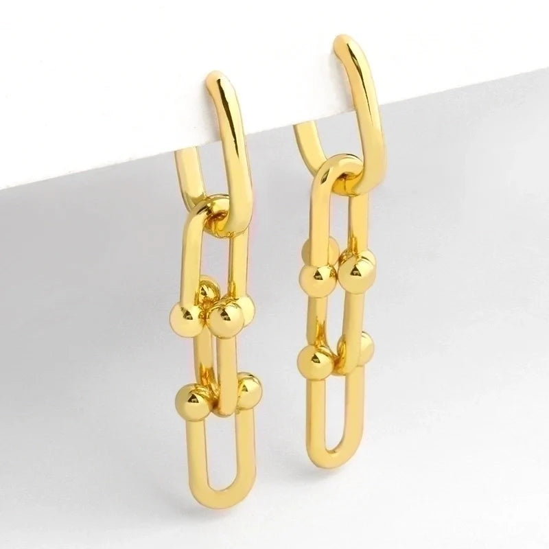 U Link Earrings
