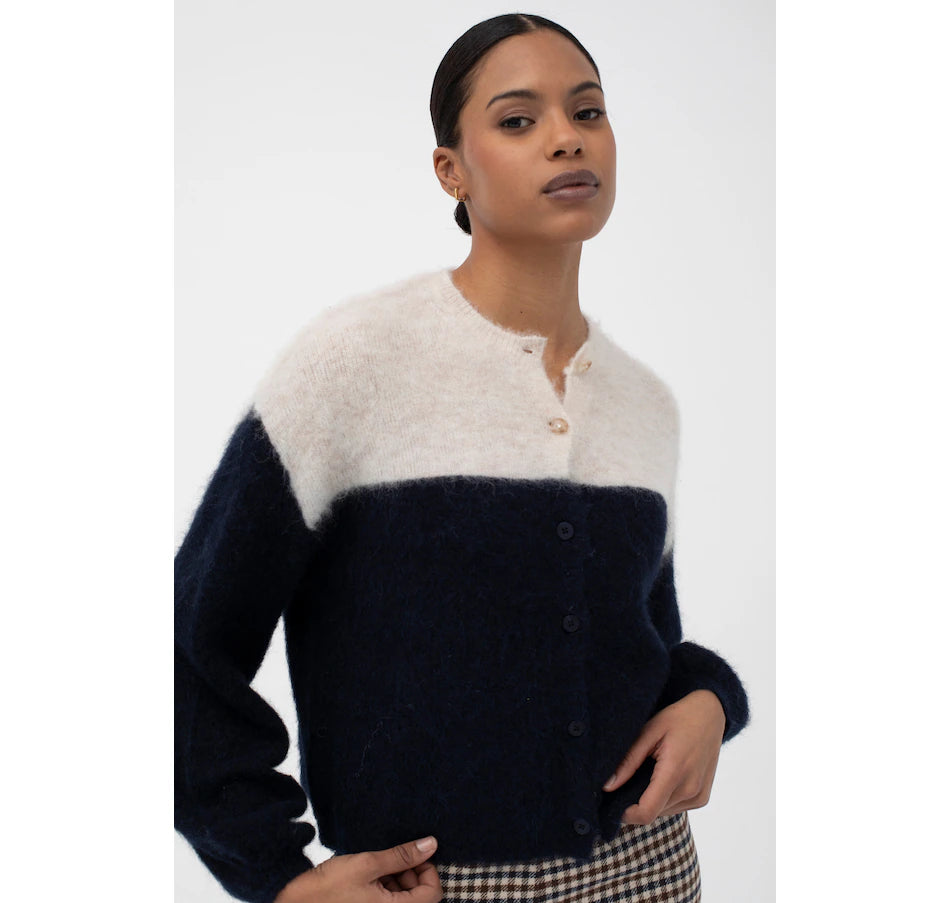 Gros Two Tone Cardigan