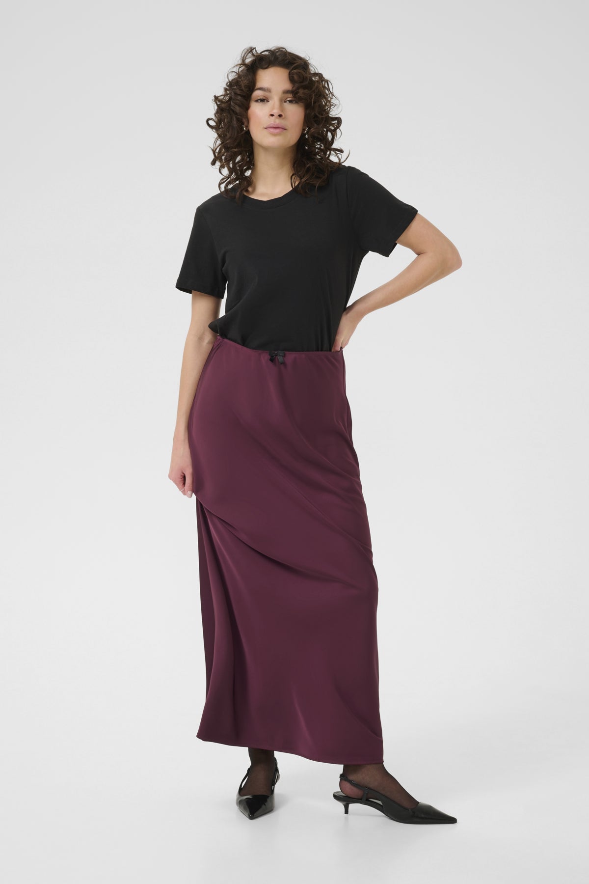 Hill Satin Skirt
