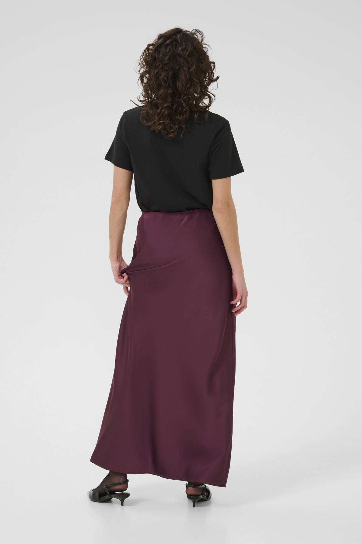 Hill Satin Skirt