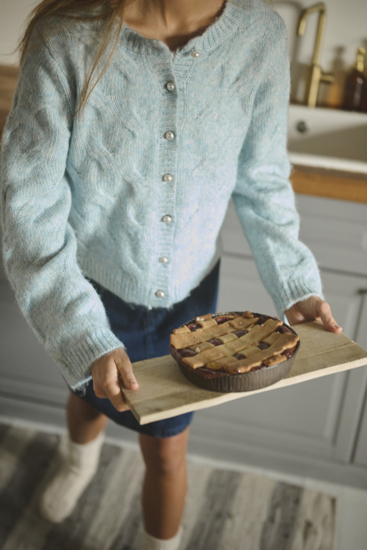 Martha Pearl Button Cardigan