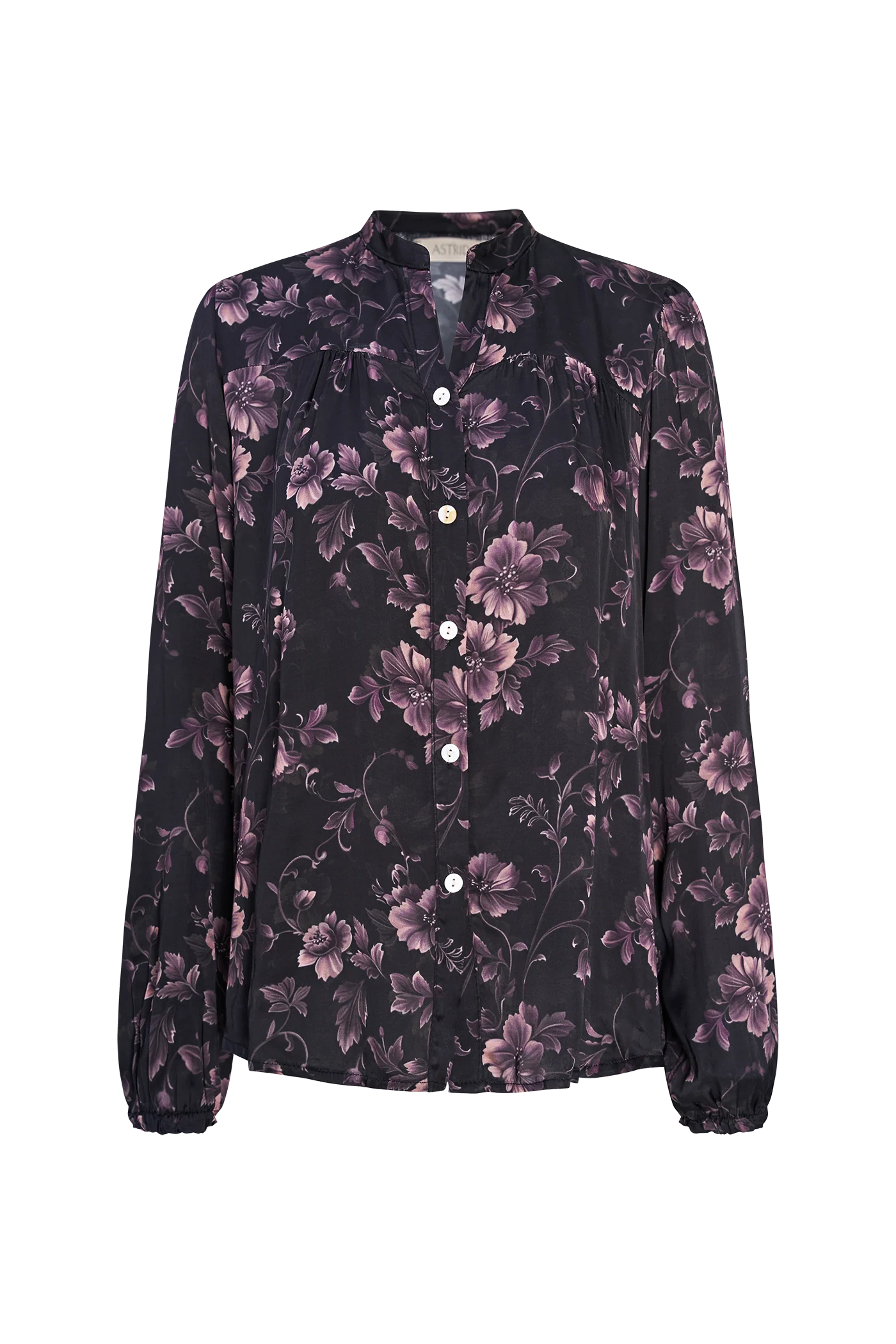 Printed Button Down Blouse