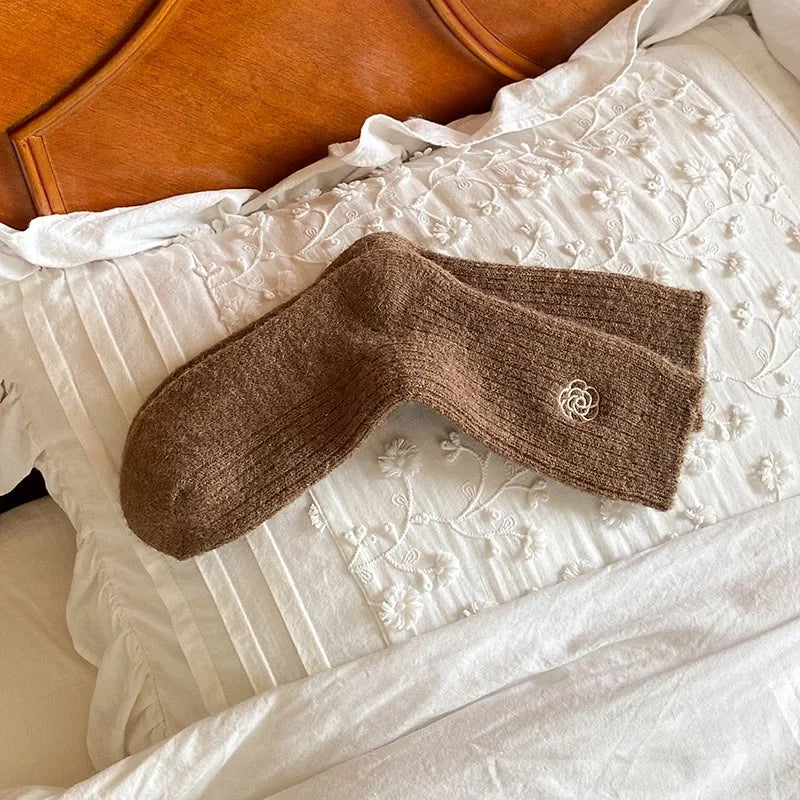 Wool Blend Crew Socks