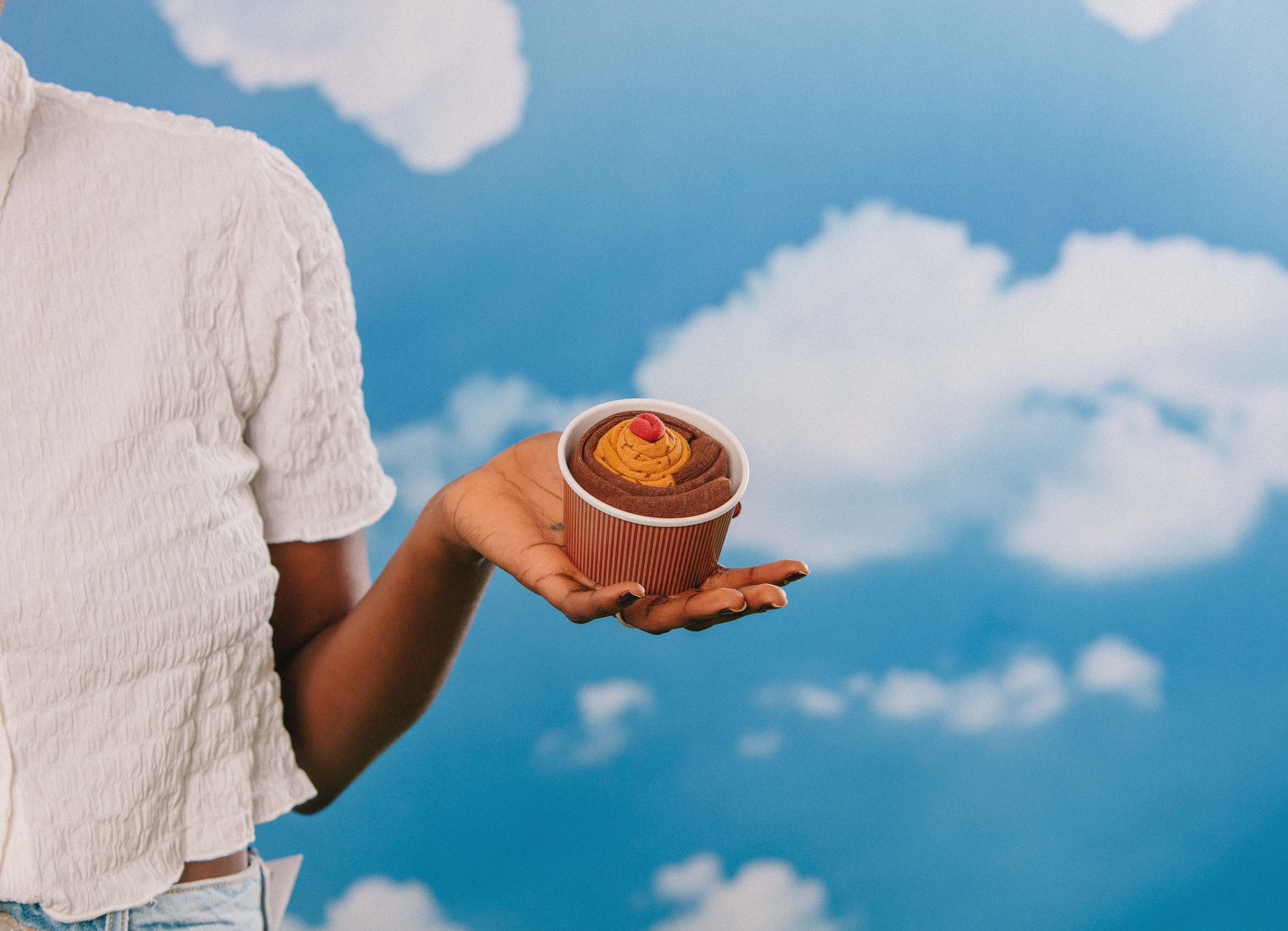 Chocolate Cupcake Socks