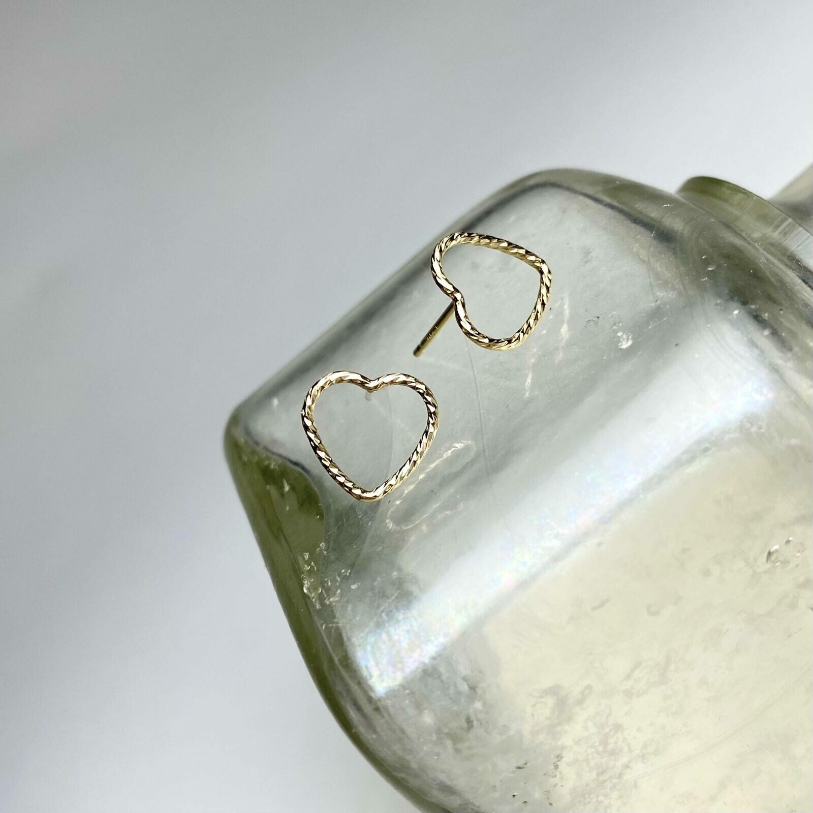 Bubble Heart Studs