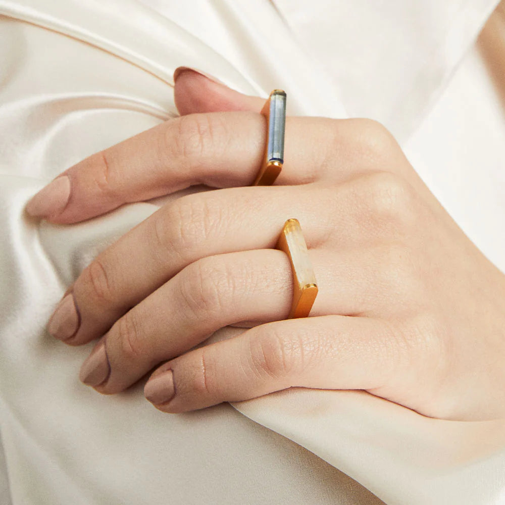 Revival Gemstone Bar Ring