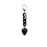 Heart on Chain Bag Charm