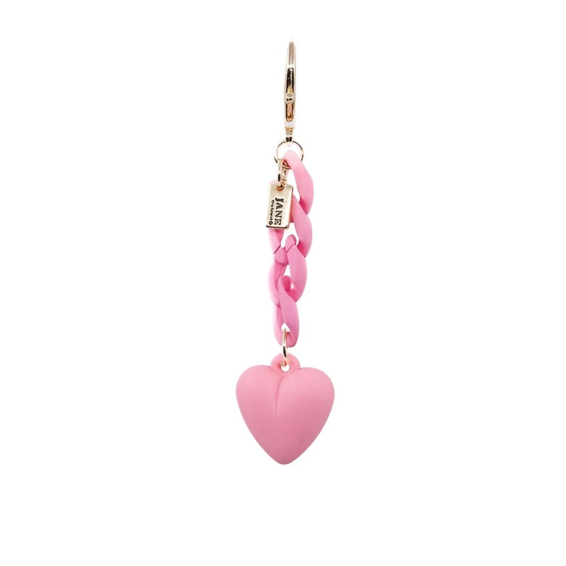 Heart on Chain Bag Charm
