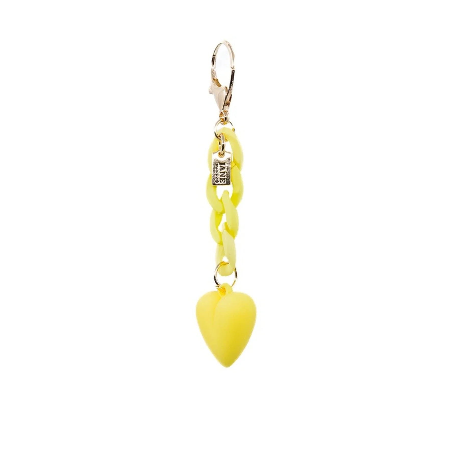 Heart on Chain Bag Charm