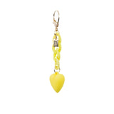 Heart on Chain Bag Charm