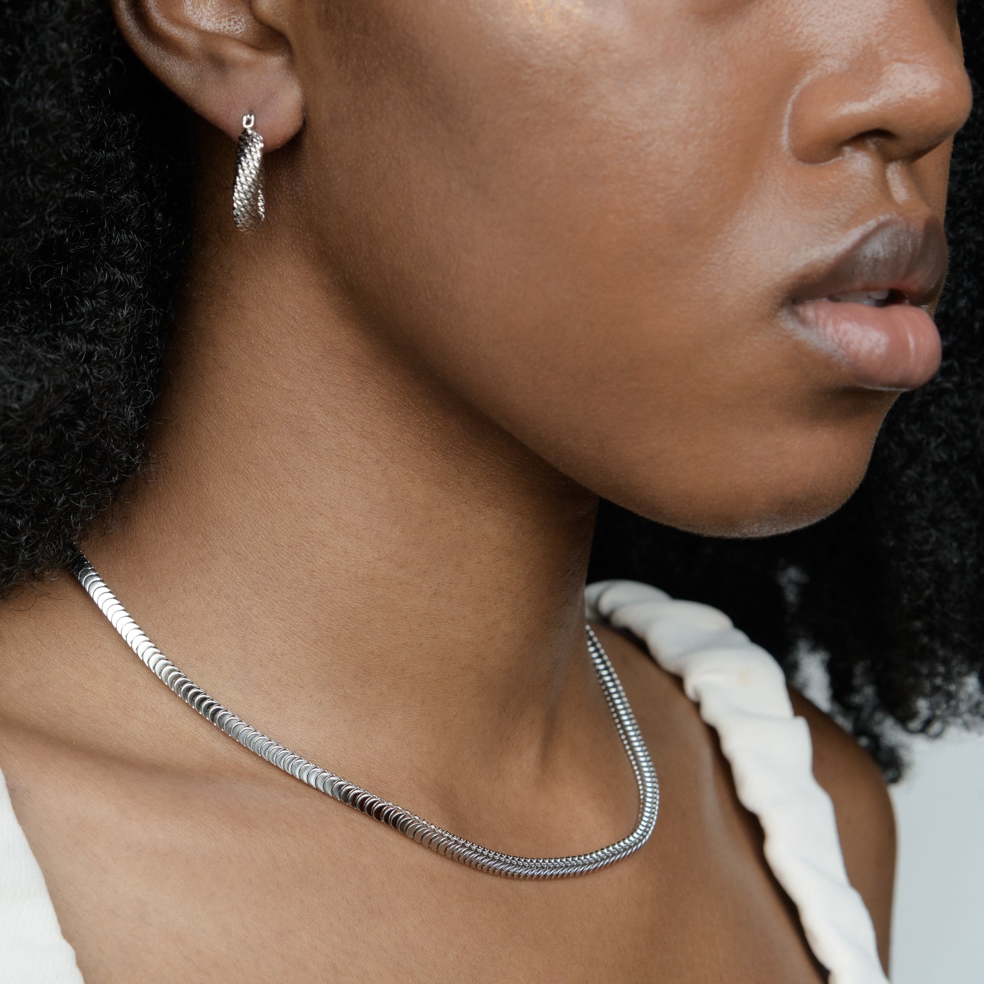 Snake Box Chain Necklace