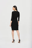 Three Quarter Sleeve Wrap Dress