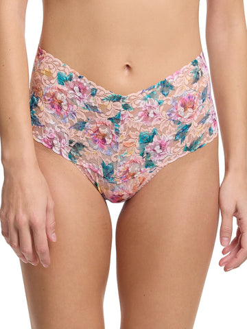 Buy Myself Flowers Retro Lace Thong