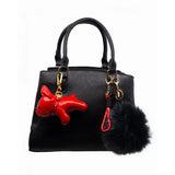 Faux Leather Bulldog Charm