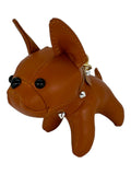 Faux Leather Bulldog Charm