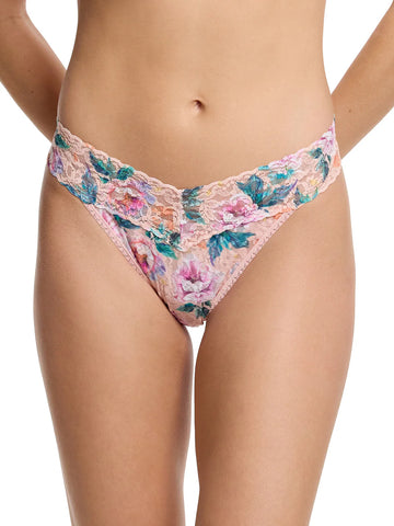 Buy Myself Flowers Original Rise Lace Thong