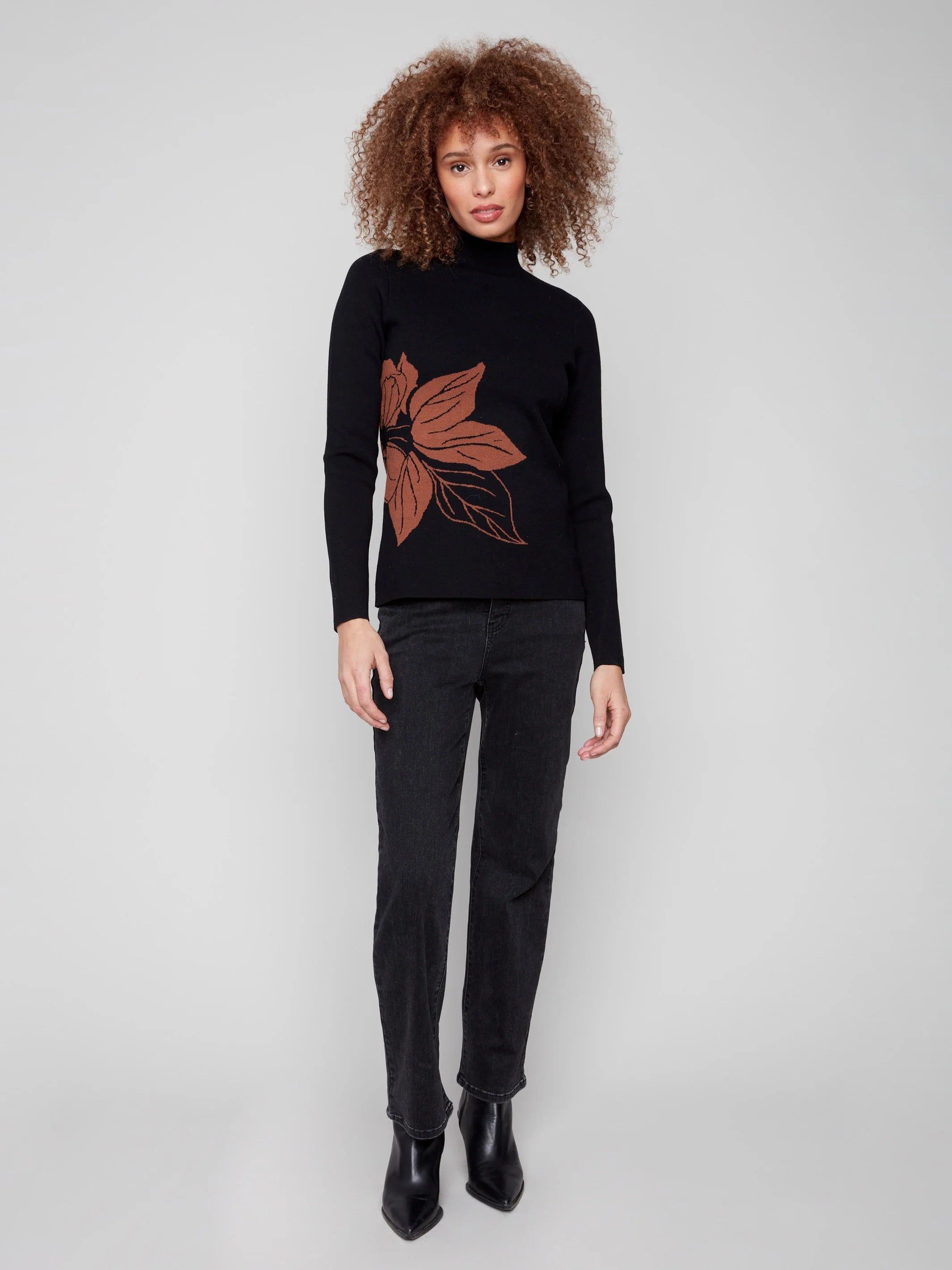 Reversible Mock Neck Sweater