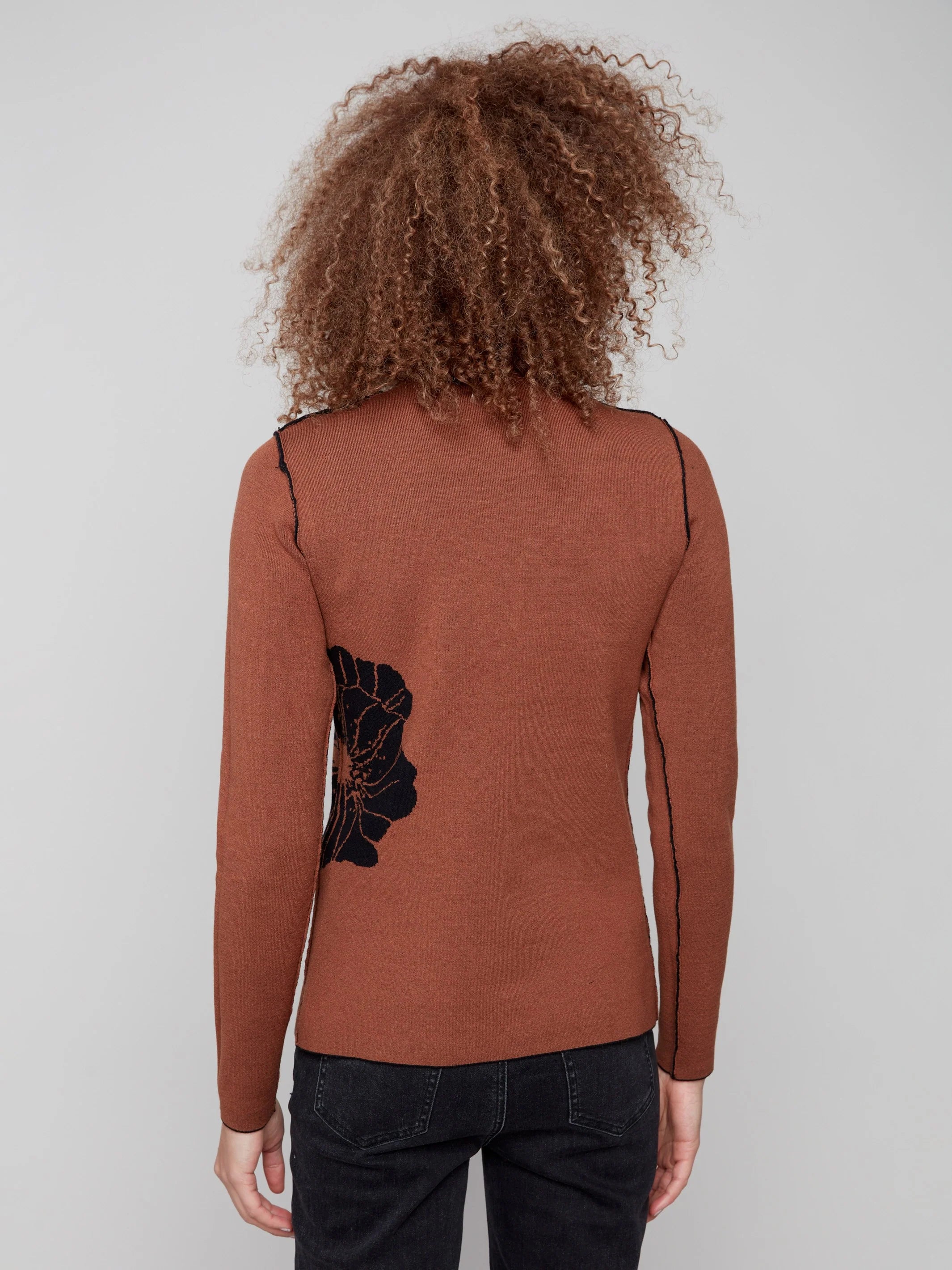 Reversible Mock Neck Sweater