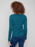 Ribbed V Neck Sweater