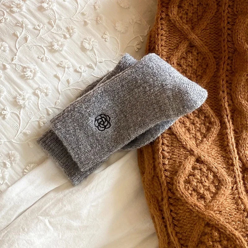 Wool Blend Crew Socks