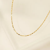 Dapped Bar Chain Necklace