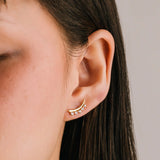 Dewdrop Climber Earrings