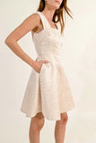 Fit & Flare Jacquard Dress