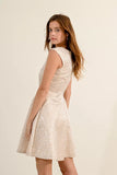 Fit & Flare Jacquard Dress