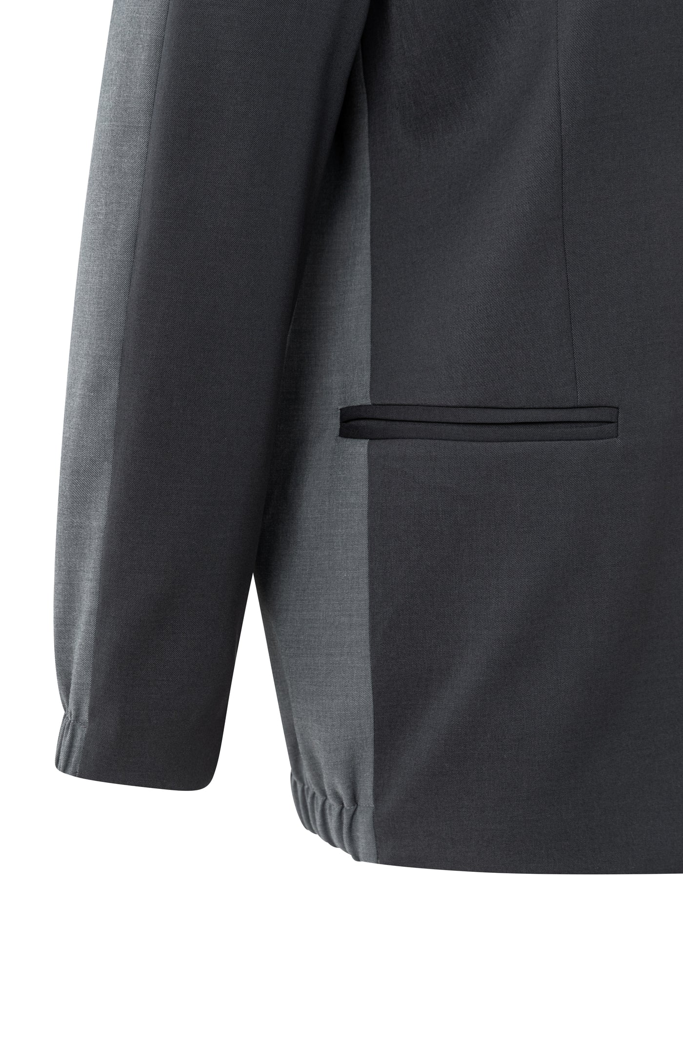 Loose fit blazer with bomber details