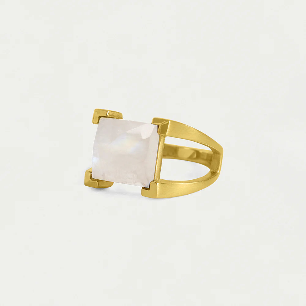 Moonstone Mini Plaza Ring
