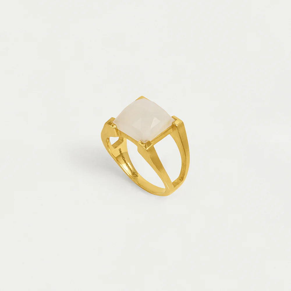Moonstone Mini Plaza Ring