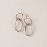 Encore Pave Small Linked Hoops