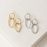 Encore Pave Small Linked Hoops