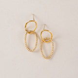 Encore Pave Small Linked Hoops