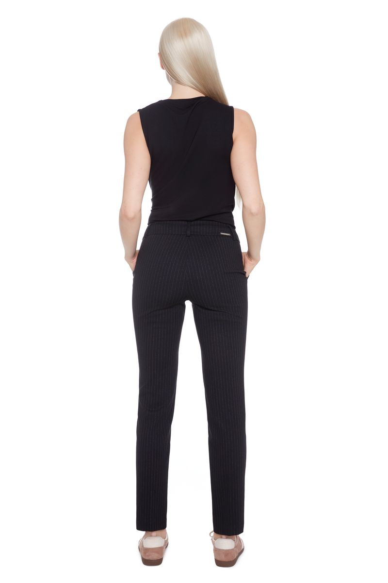 Slim Leg Pin Stripe Pant