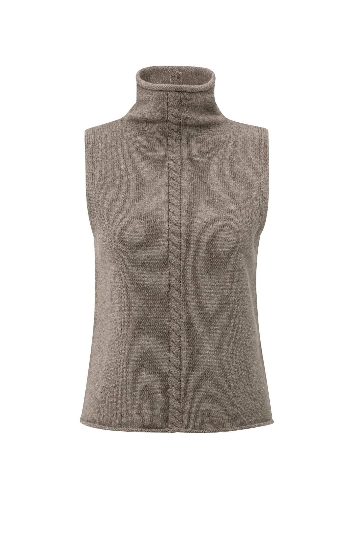 Fine Cable knit Tank Sweater