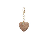 Metal Sparkly Heart Charm