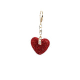 Metal Sparkly Heart Charm