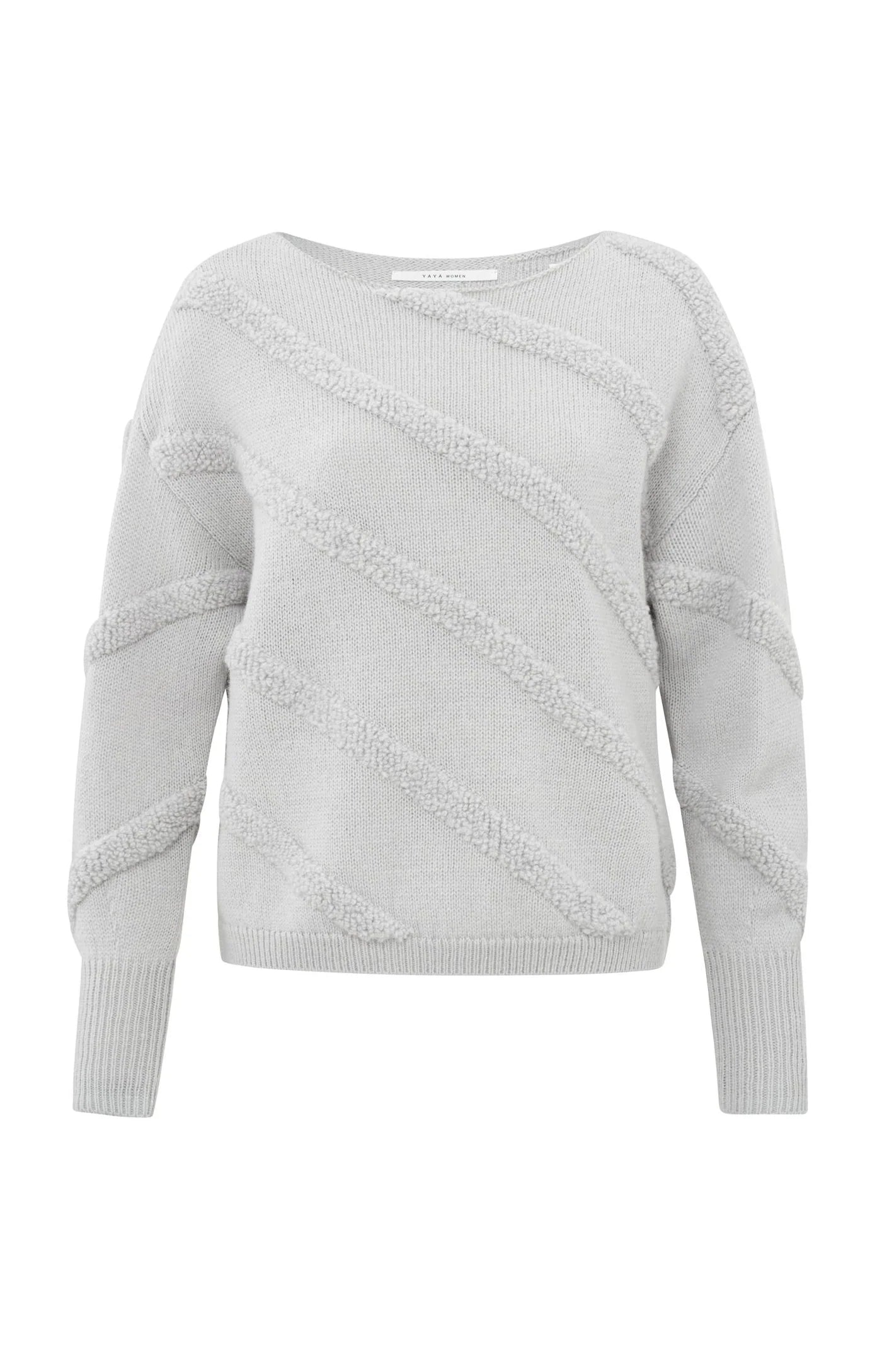 Diagonal Texture Sweater