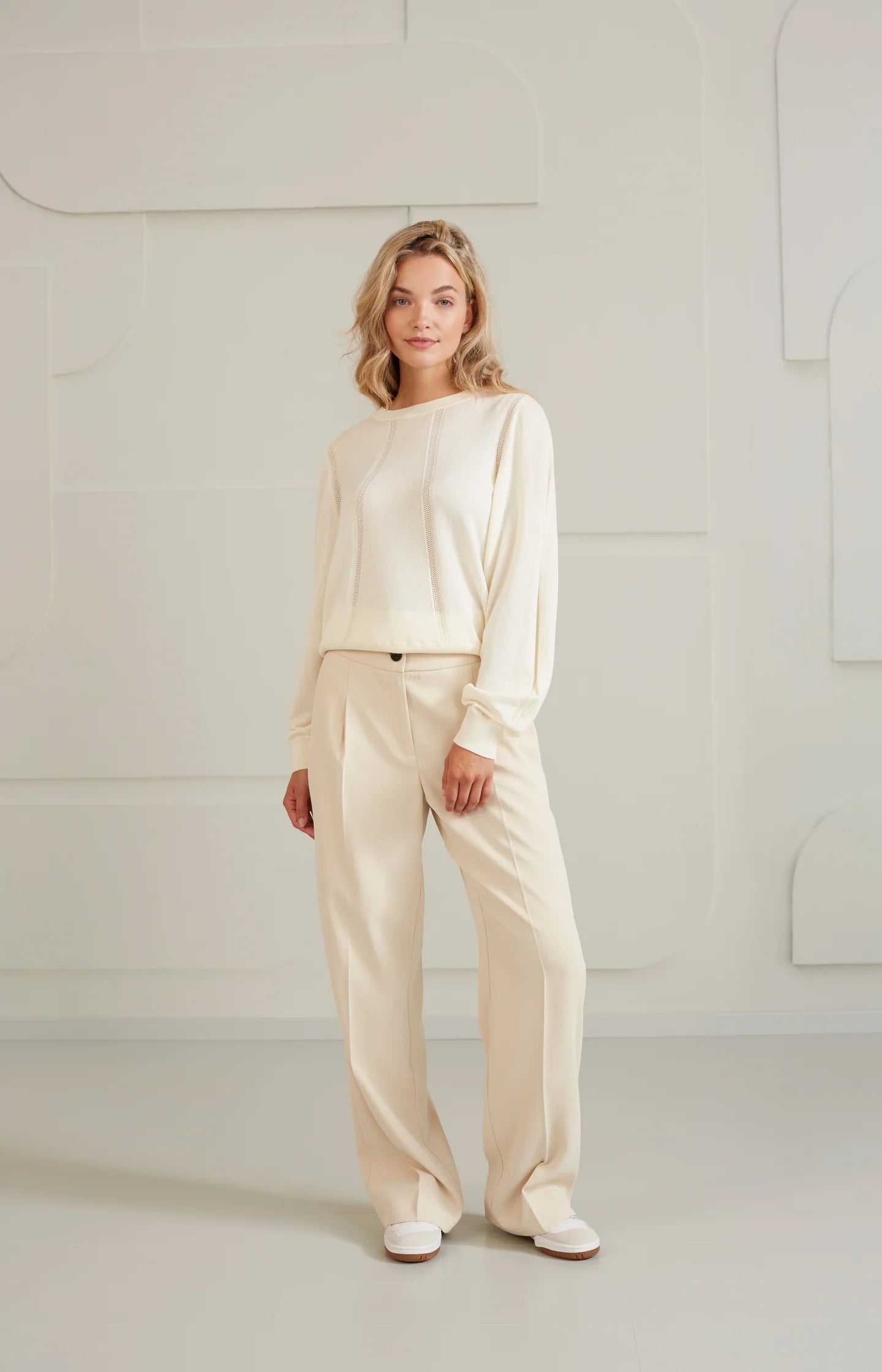 Mesh Detail Knit Top
