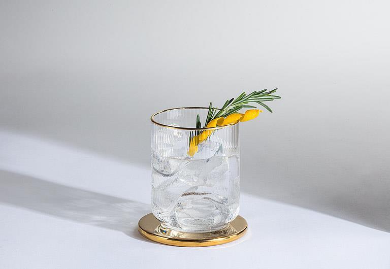 Tight Vertical Optic Tumbler with Gold