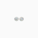 8 mm Sparkle Ball Stud Earrings