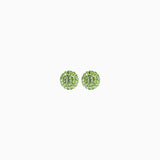 8 mm Birthstone Sparkle Ball Stud Earrings