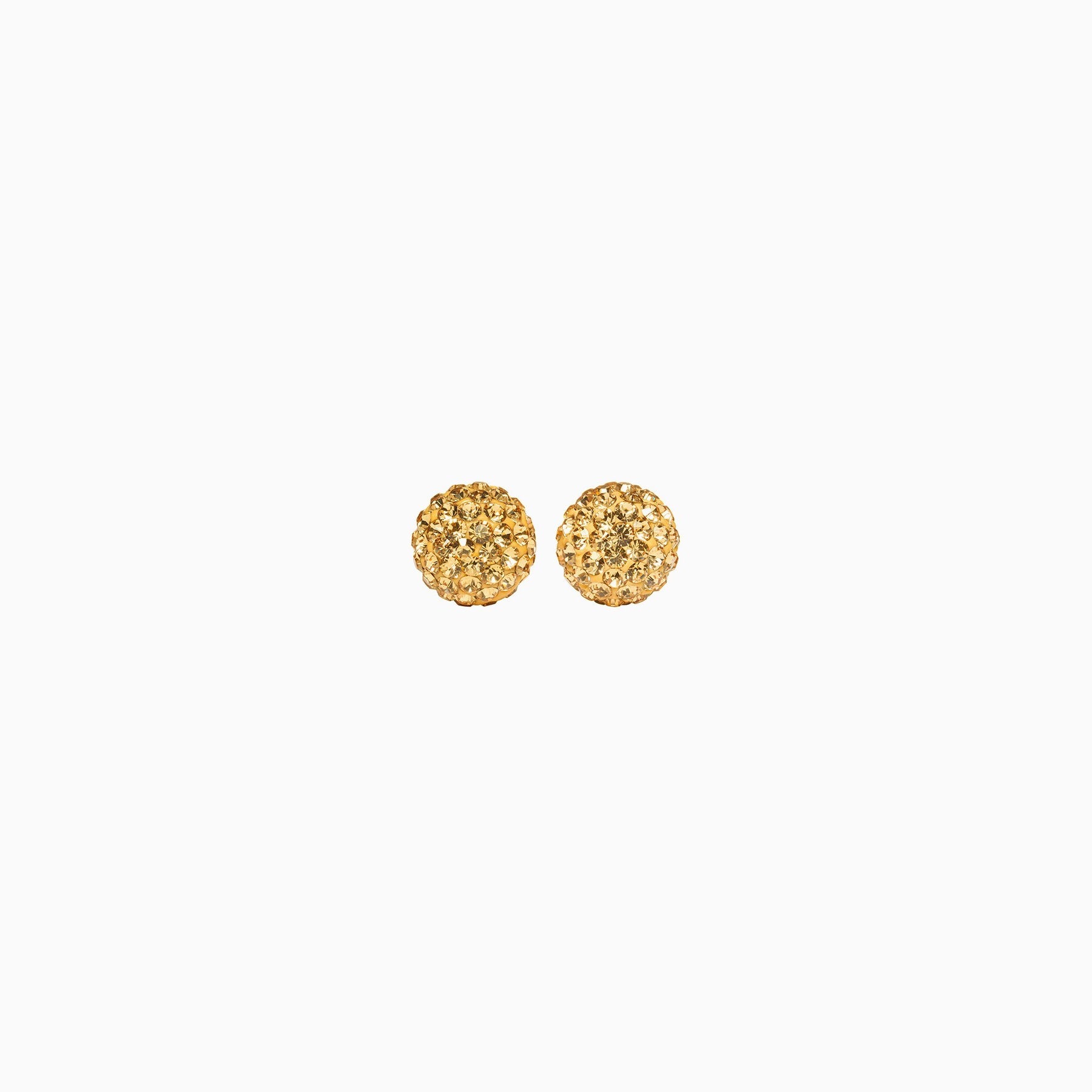 8 mm Sparkle Ball Stud Earrings