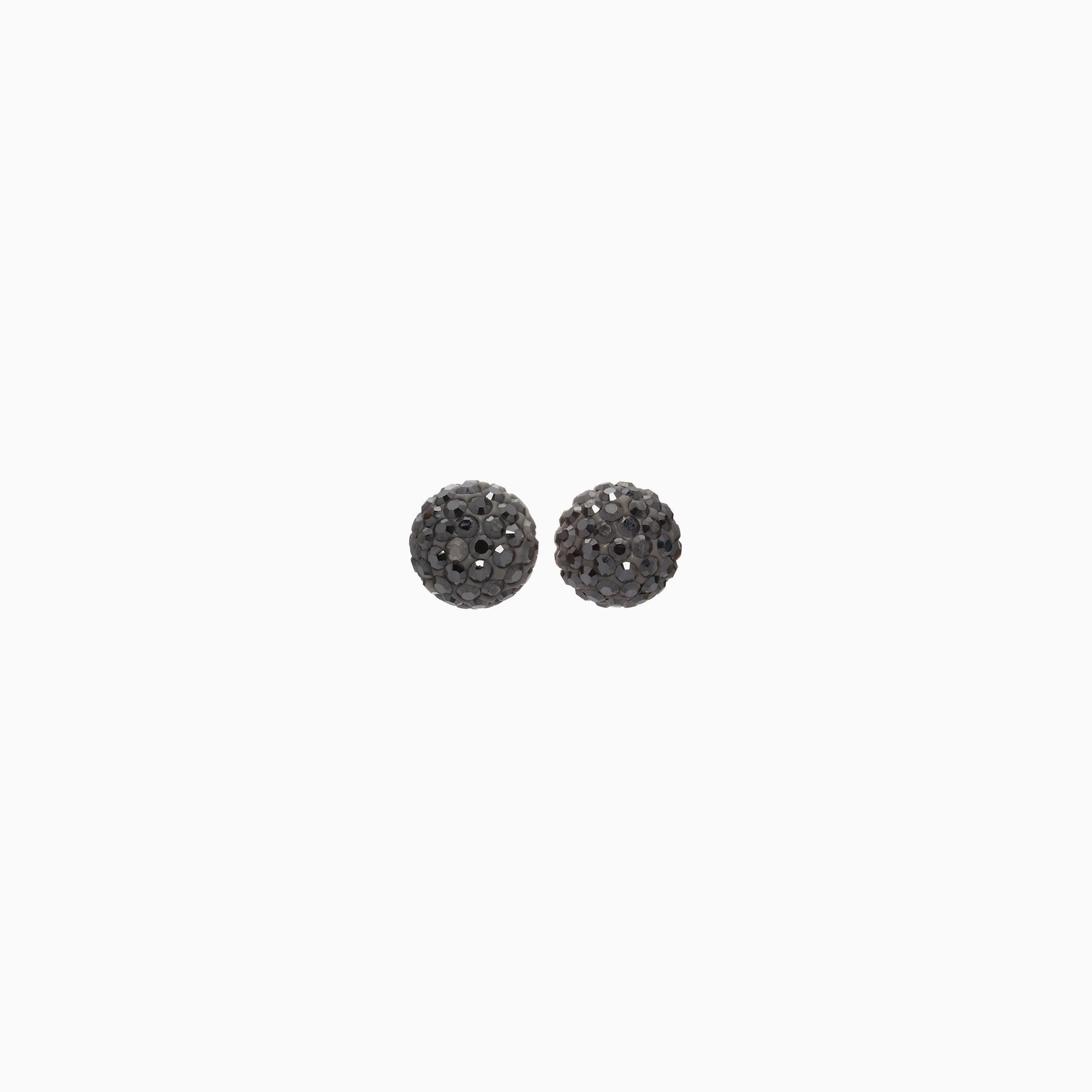 8 mm Sparkle Ball Stud Earrings