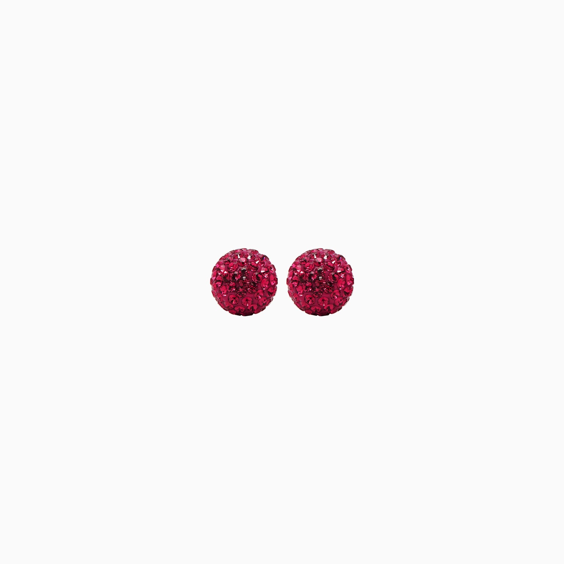 8 mm Birthstone Sparkle Ball Stud Earrings