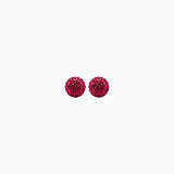 8 mm Birthstone Sparkle Ball Stud Earrings